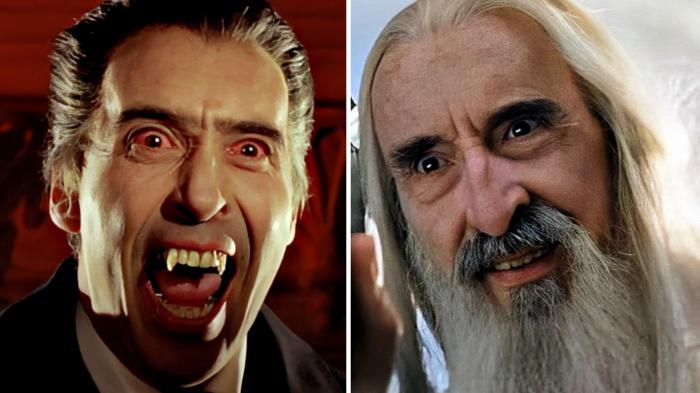 christopher Lee Saruman and Dracula