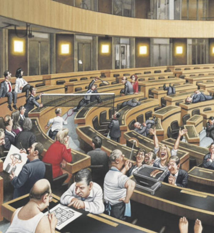 illustration parlement désinteressé