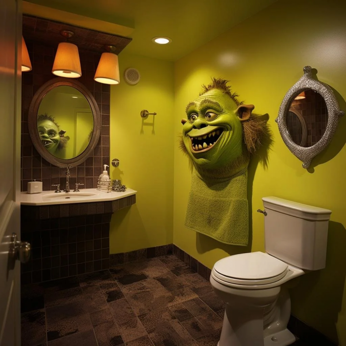 Salle de bain Shrek
