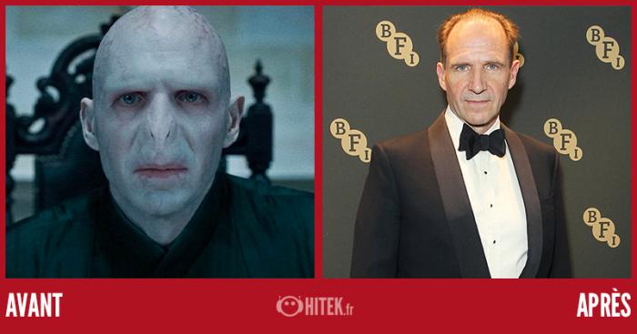 Voldemort joué par Ralph Fiennes.