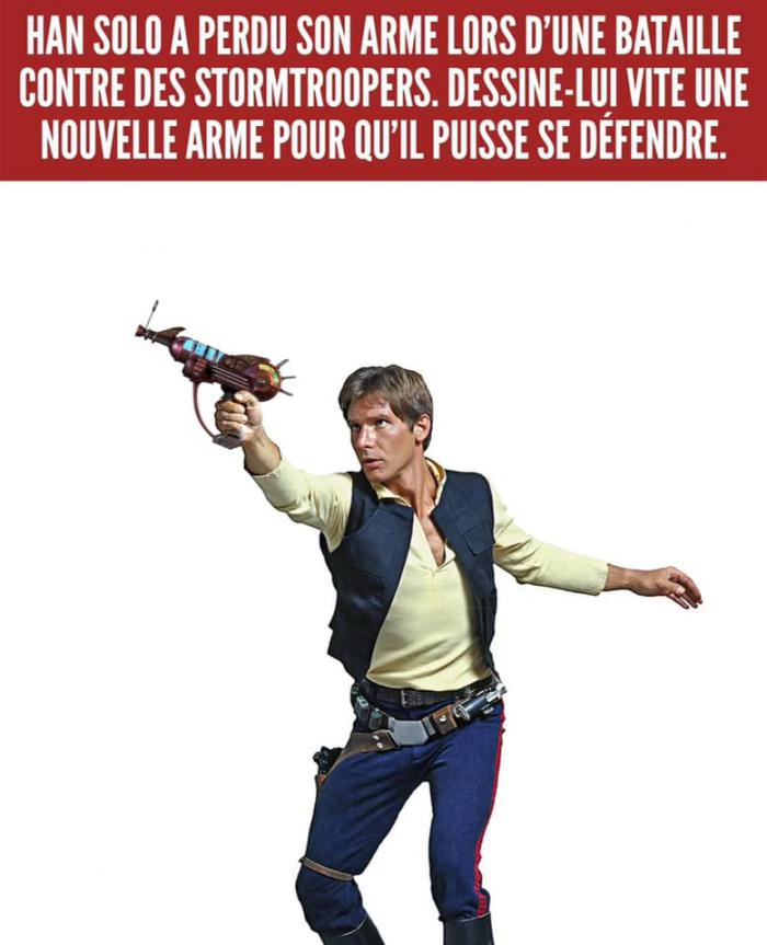 Han Solo avec une arme