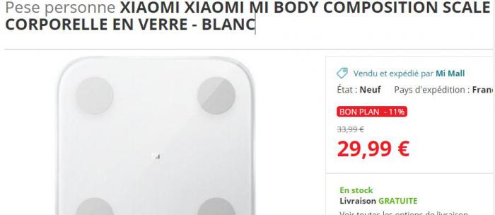 Xiaomi Mi Body Composition Scale 2 : la balance connectée ultra précise est  à moins de 30 euros