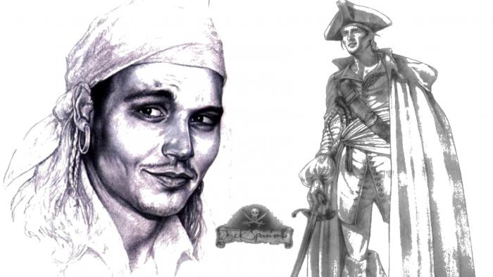 Pirates of the Caribbean jack sparrow concept art