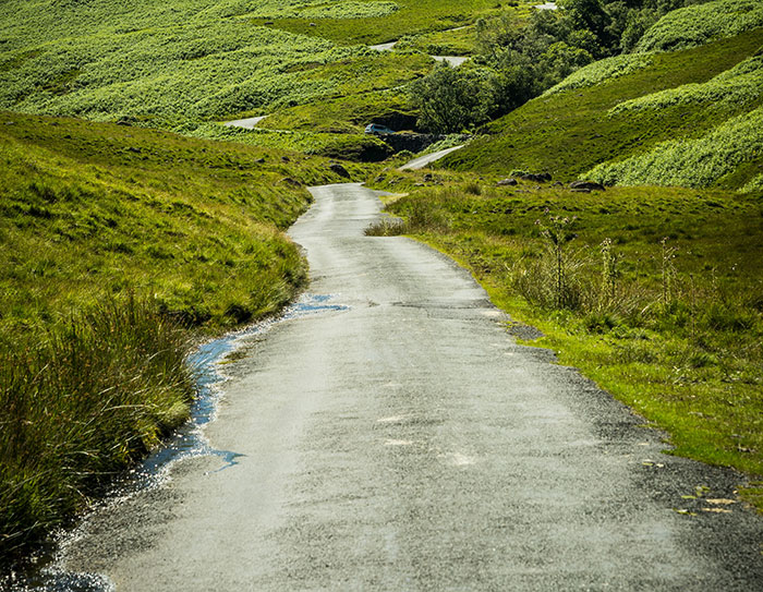 Col de Hardknott au Royaume-Uni