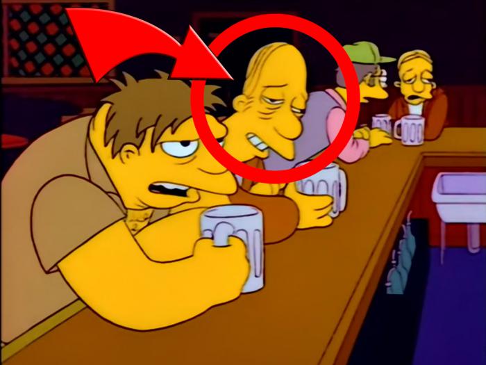 les Simpsons Larry Bar Moe