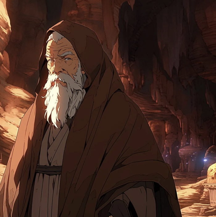 Obi-Wan  de Star Wars en version Ghibli