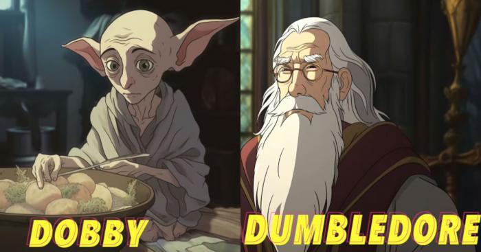 Dobby et Dumbledore