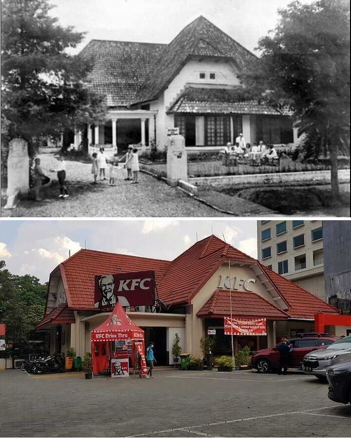 Un ancien internat devenu un KFC en Indonésie