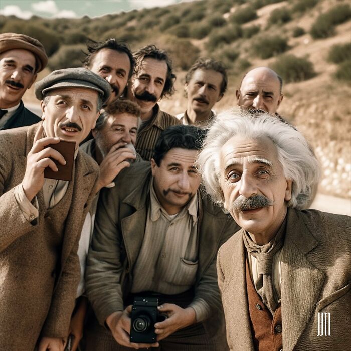 Selfie de Einstein