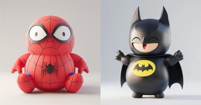 personnages spiderman batman