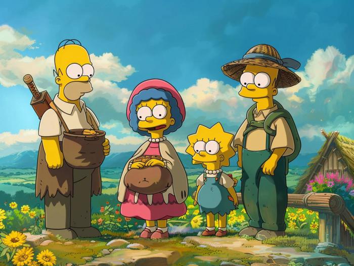 la famille Simpsons