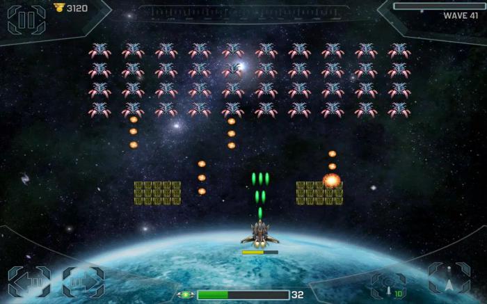 Space Defender est un jeu 2D téléchargeable sur Steam.