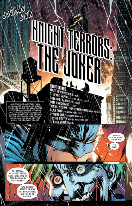 Knight Terrors : The Joker #1
