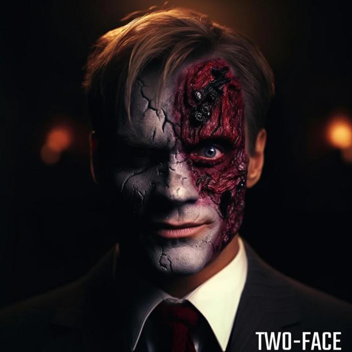 personnage double face
