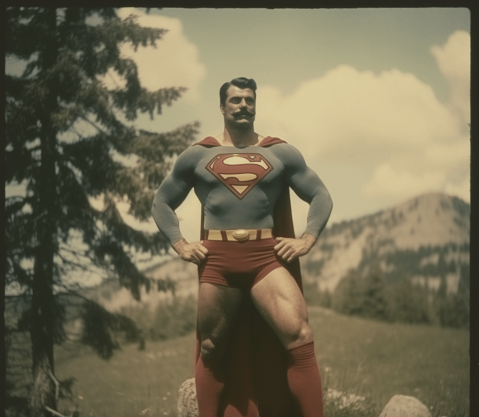 Un autochrome de Superman