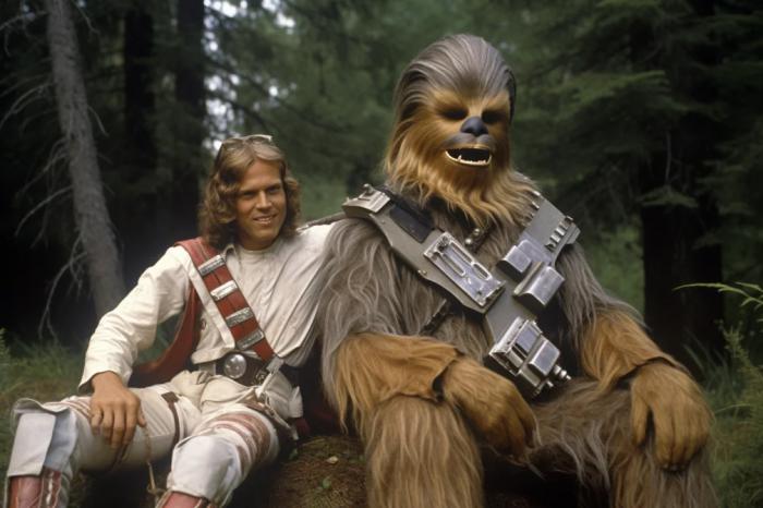 Obi-Wan et chewbacca