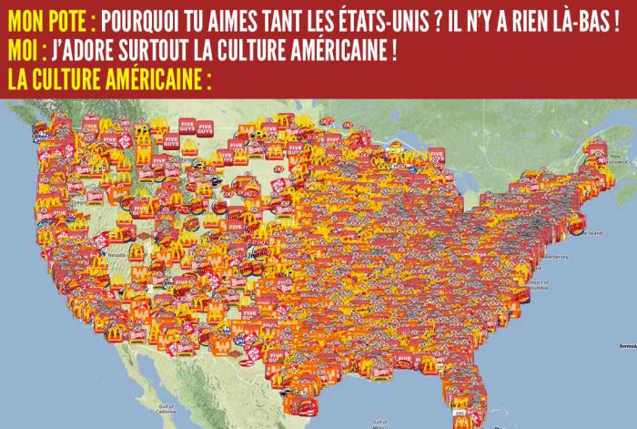 Carte des USA (McDonald