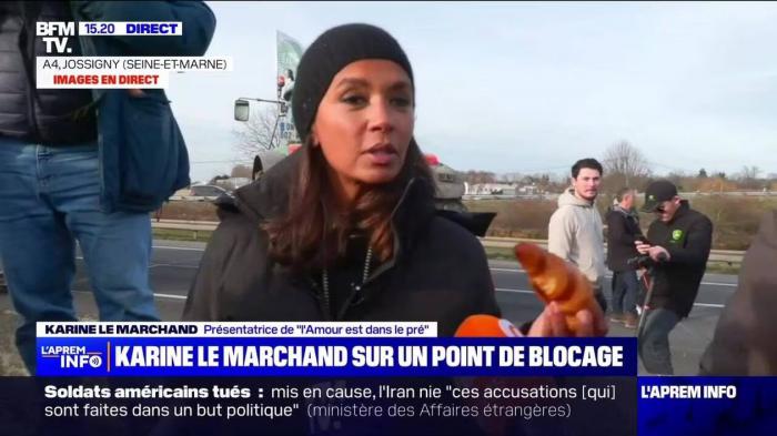 Karine le marchand manif agriculteurs