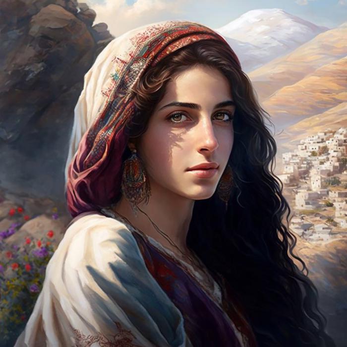 Palestine in female version by an AI