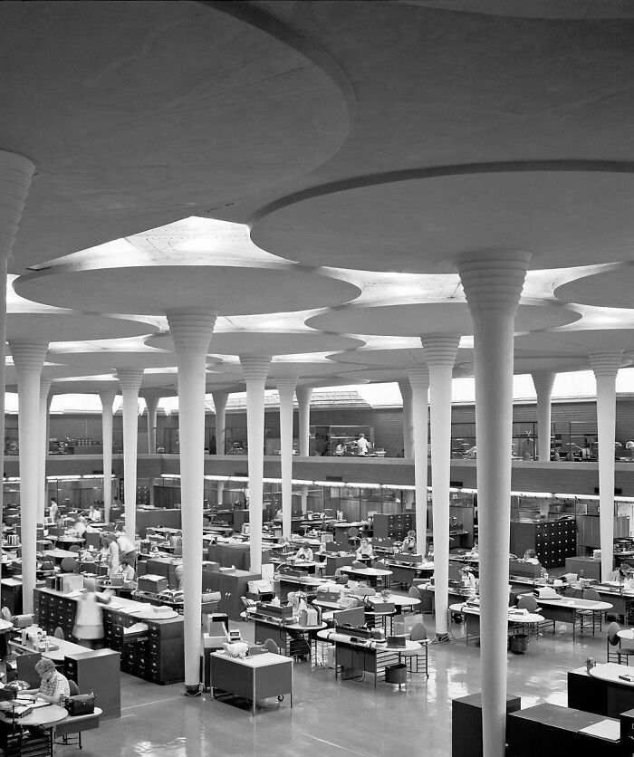 architecture du XXe siècle Johnson Wax Headquarters, Racine, Wisconsin, États-Unis