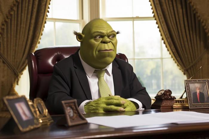 Shrek au bureau