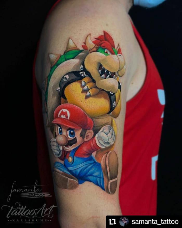 Tatouage mario