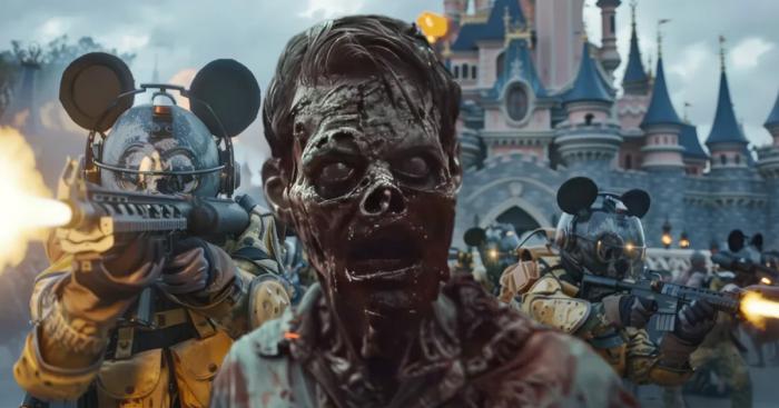Disneyland envahi par une horde de zombies