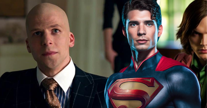 Jesse Eisenberg en Lex Luthor, David Corenswet en Superman et Nicholas Hoult en Lex Luthor