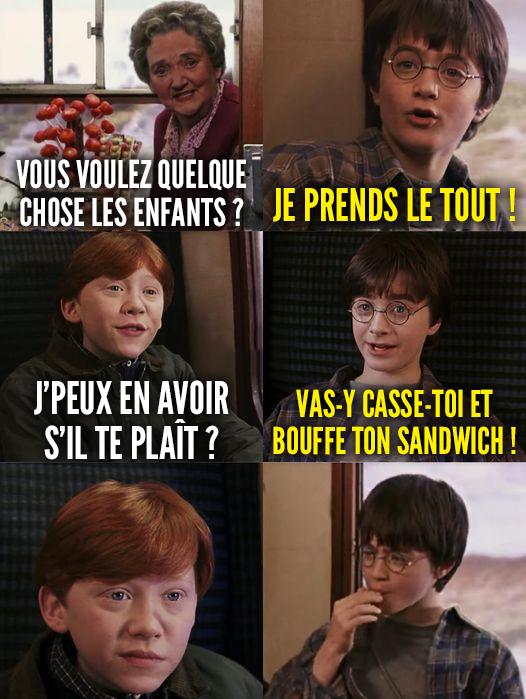 Harry Potter et Ron Weasley