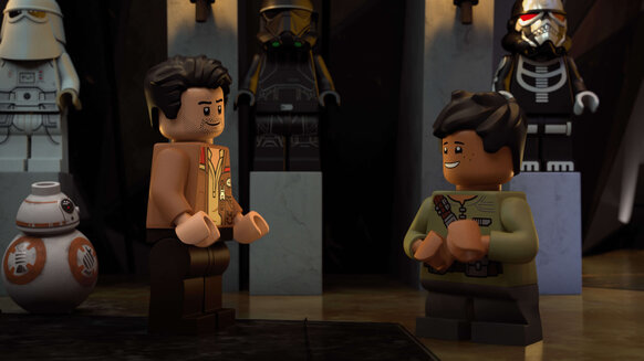 Poe et Dean (à droite) dans LEGO STAR WARS : Histoires Terrifiantes