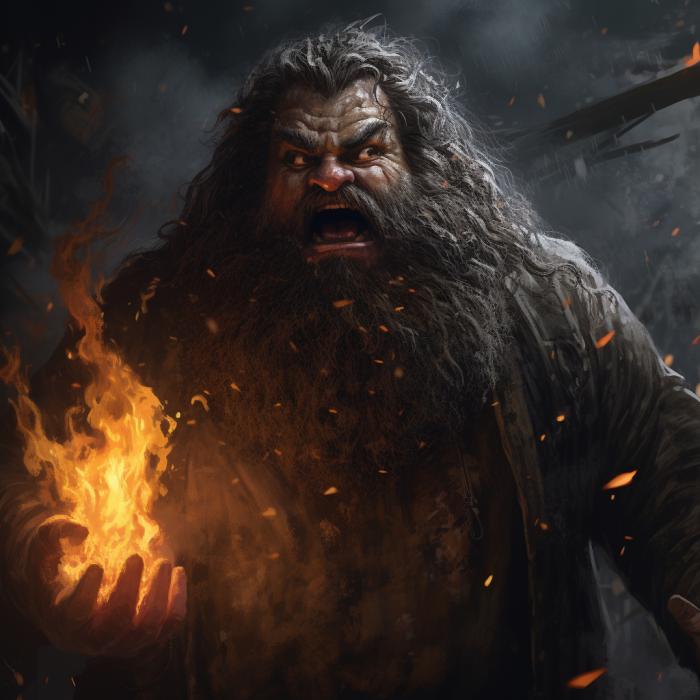 Hagrid recréé en version film d