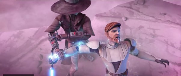 Cad Bane vs Obi-Wan dans The Clone Wars