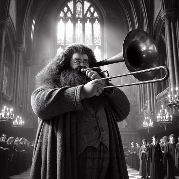 Hagrid avec un trombone