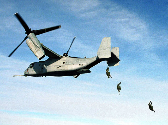 Hélicoptère le plus rapide : Bell Boeing V-22 Osprey
