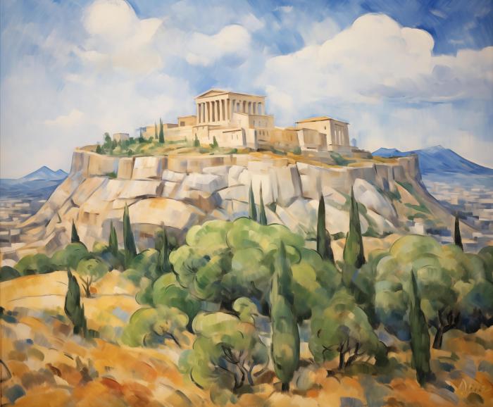 Peinture classique Athène