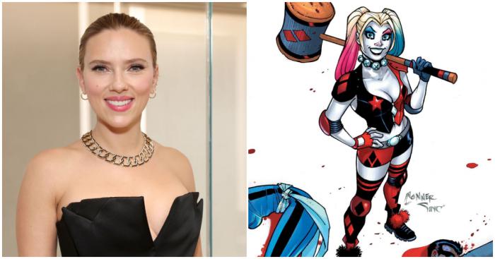 Scarlett Johansson en Harley Quinn