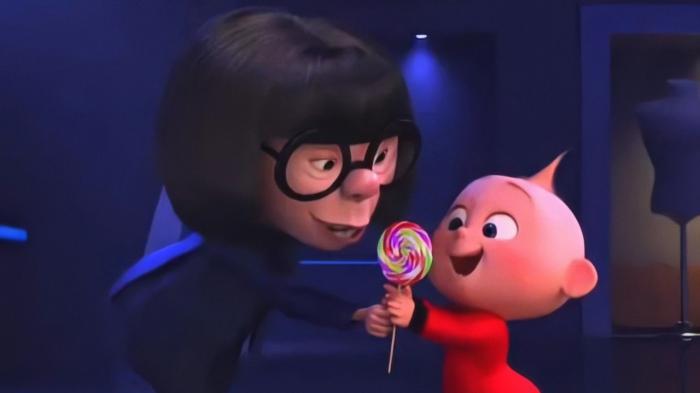 the incredibles 2 Jack Jack and Edna Mode