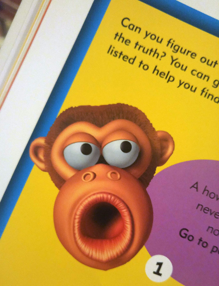 un singe bouche ouverte