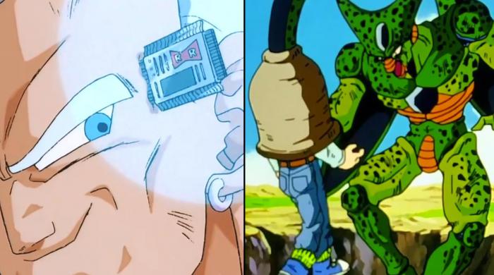 Dragon Ball Z Android 13 and Cell absorb the other cyborgs