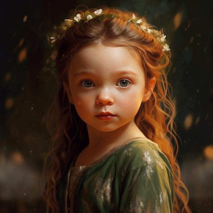 Margaery Tyrell recréée en version bébé par une IA.