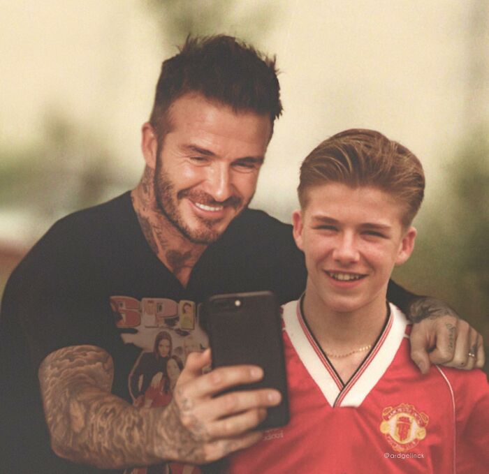 photomontage de David Beckham