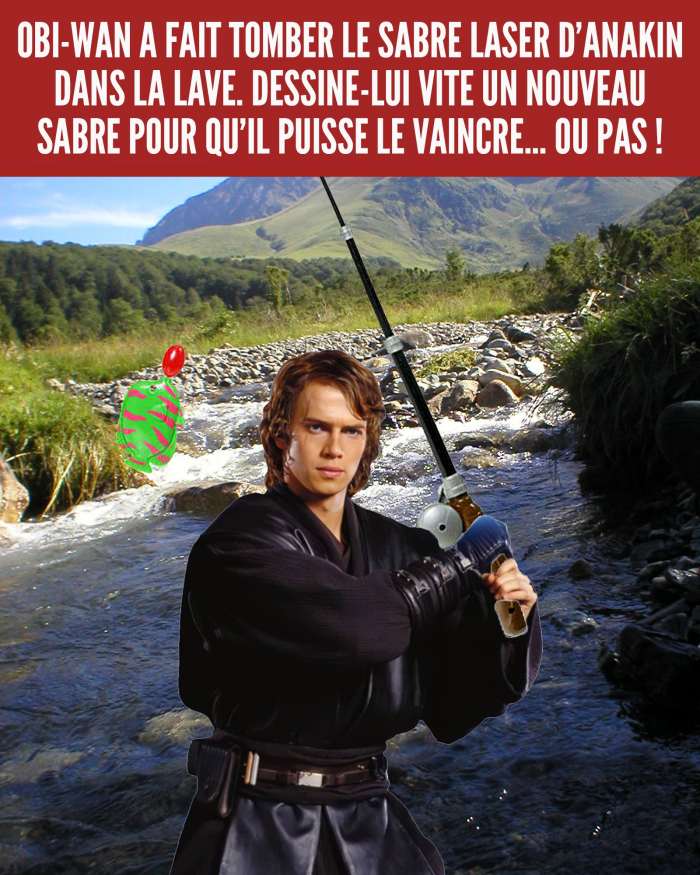 Anakin Skywalker à la pêche