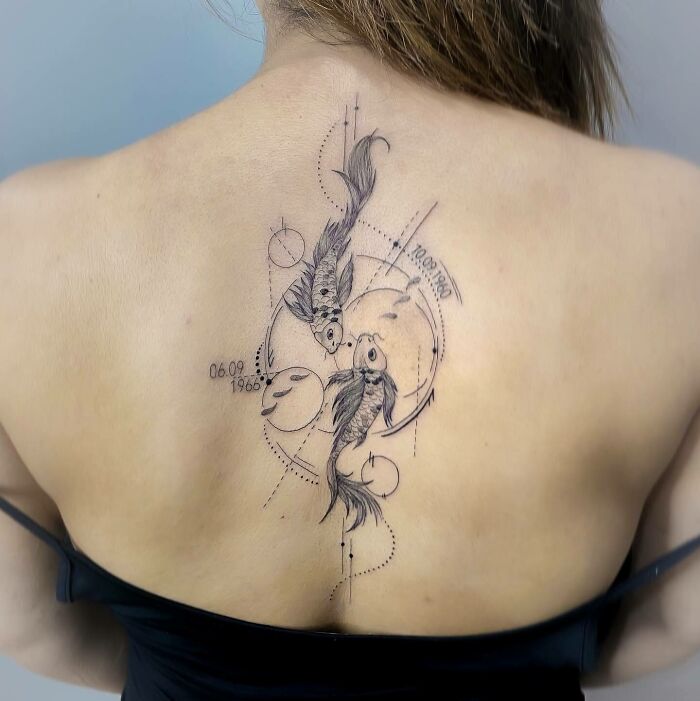 tatouage de poissons