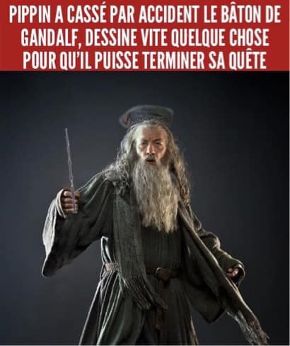 Gandalf déguisé en sorcier dans Harry Potter