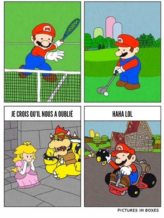 Mario, Peach et Bowser