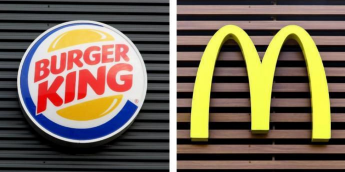 Logo Burger King et McDonald