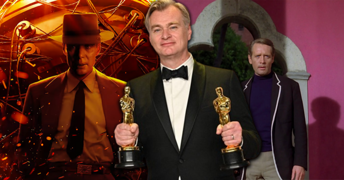 Cillian Murphy dans Oppenheimer, Christopher Nolan et ses 2 Oscars et Patrick McGoohan de la série des années 60 Le Prisonnier