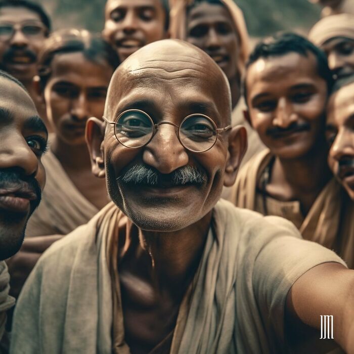 Selfie de Ghandi