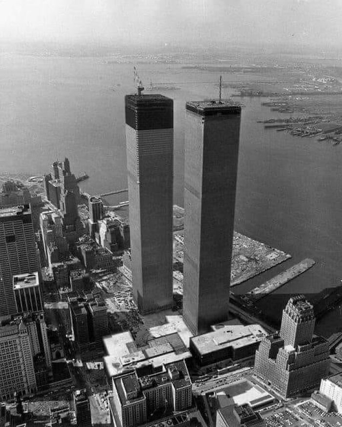 Le World Trade Center en construction