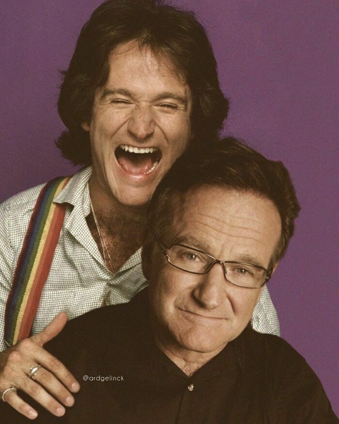photomontage de Robin Williams